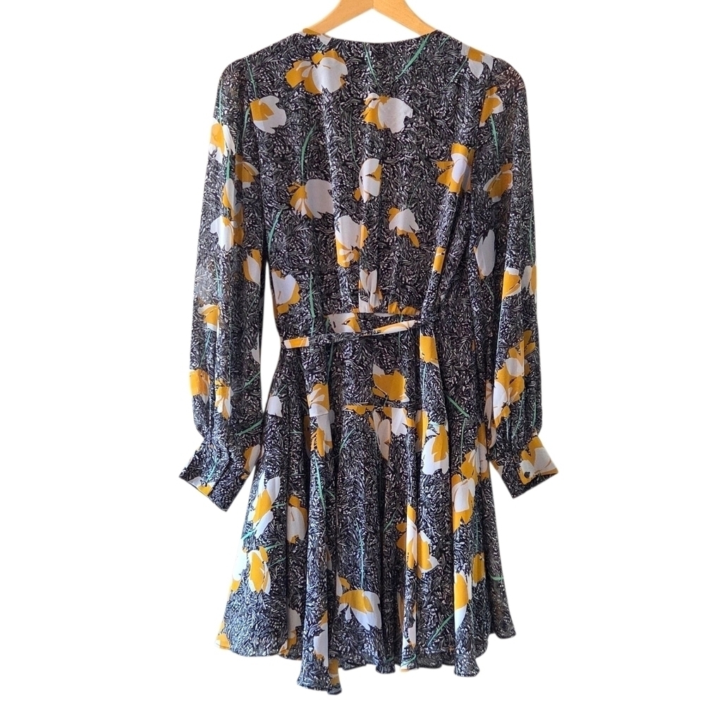 Anthropologie ASTR the label Women's Floral Garden Aja Mini Wrap Dress Sz Small - Picture 6 of 16